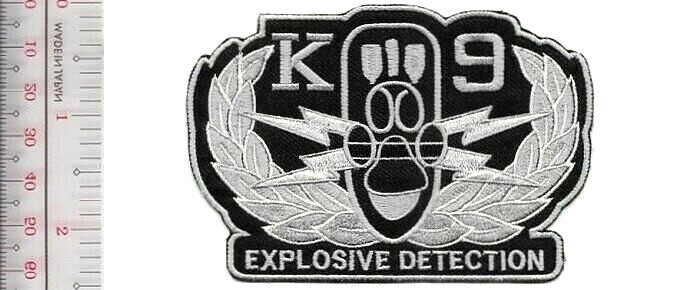 K-9 EOD Police Explosive Ordnance Detection Qualified Team Patch NO TARIFF