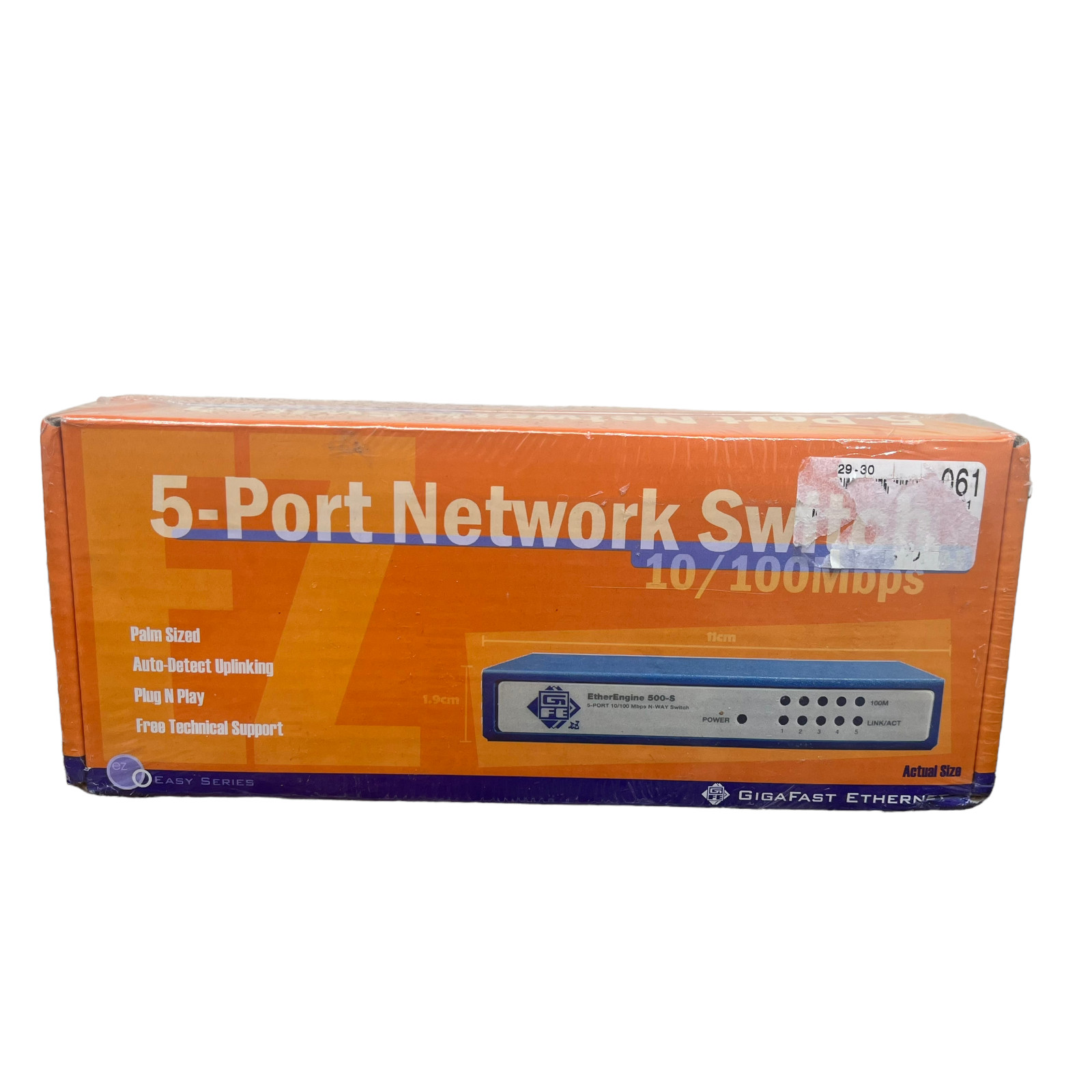 GigaFast Ethernet 5-Port Network Switch 10/100Mbps EZ500-S NEW