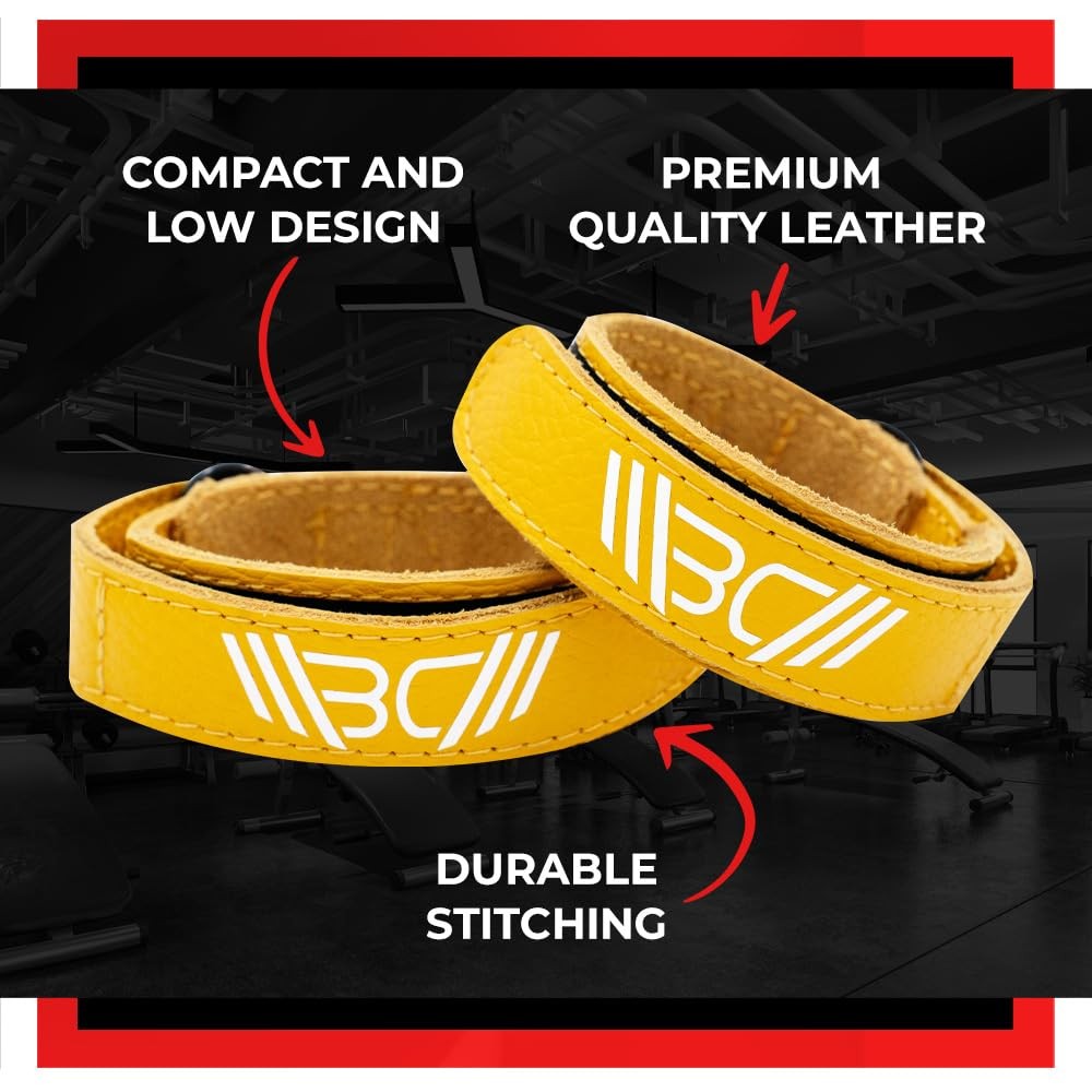 Leather Wrist Wraps for Weightlifting, Powerlifting, Gym – Wrist Support for ...