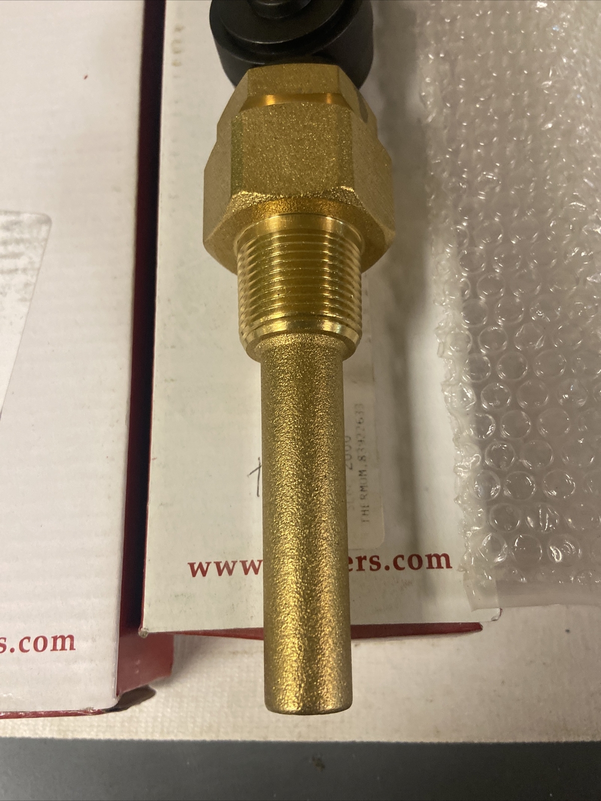 Winters,TIM100,Thermometer Analog 30-240 Deg 3/4 IN NPT 9 IN Length Lot of 2