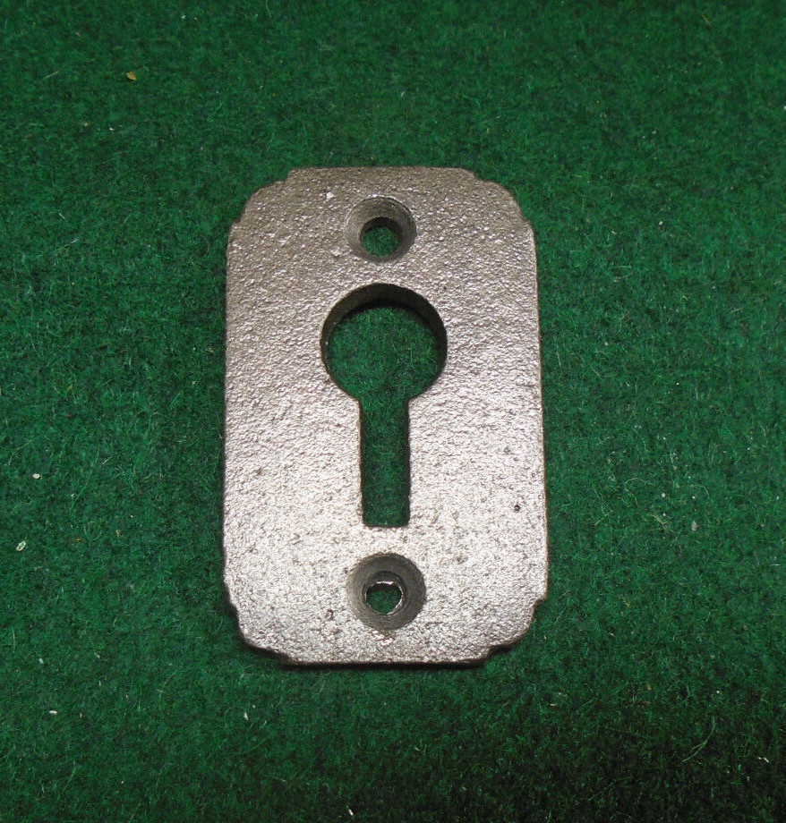 HUGE CAST IRON KEY ESCUTCHEON FOR LARGE RIM LOCK KEY - EXACT REPRO   (33173)