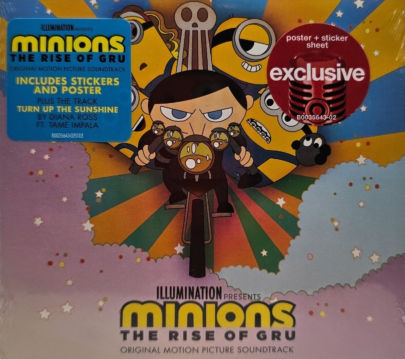 Minions: The Rise Of Gru Target Exclusive ( Soundtrack) [2022, CD] New