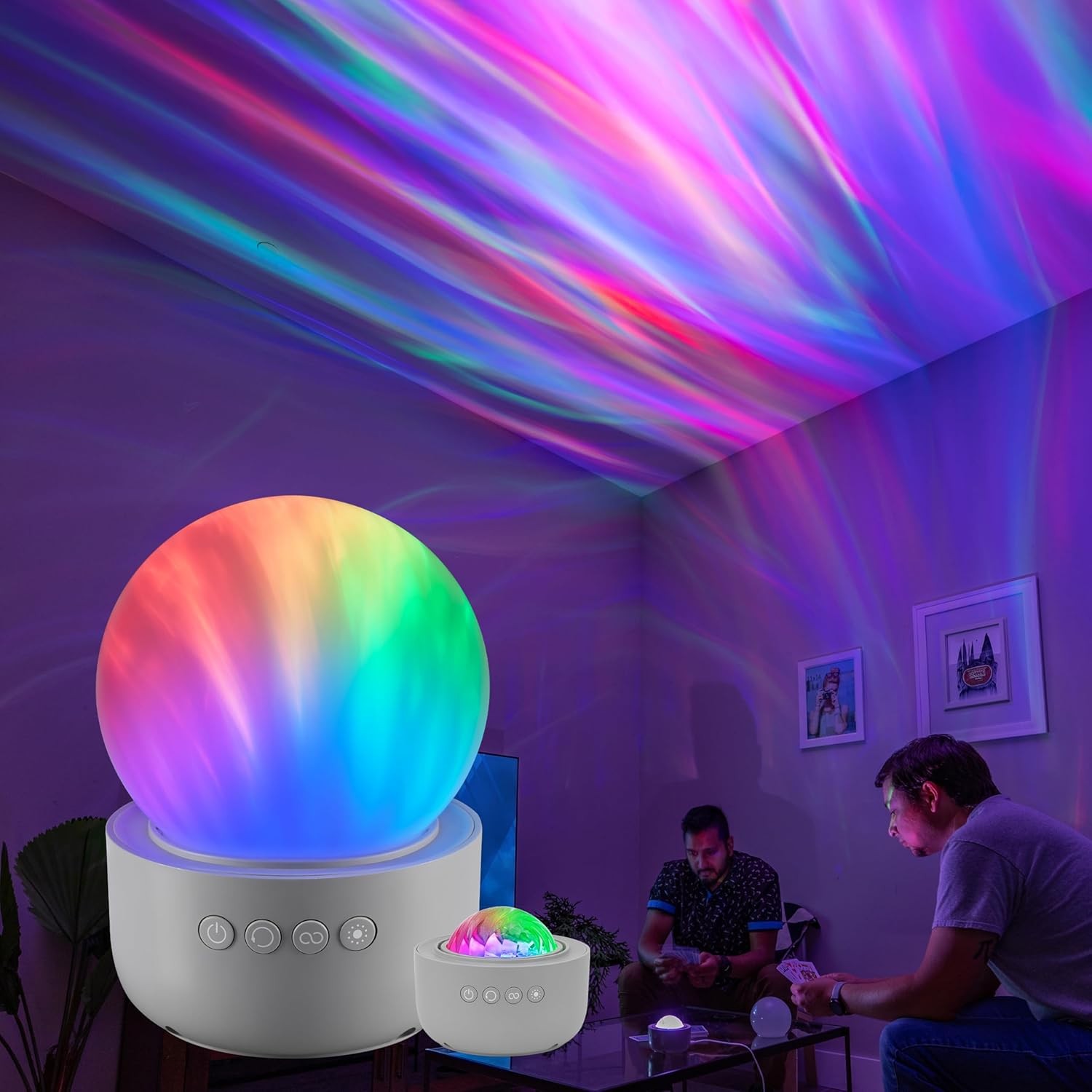 Aurora Crystal Star Projector — Space, Nebula and Starry Night Light
