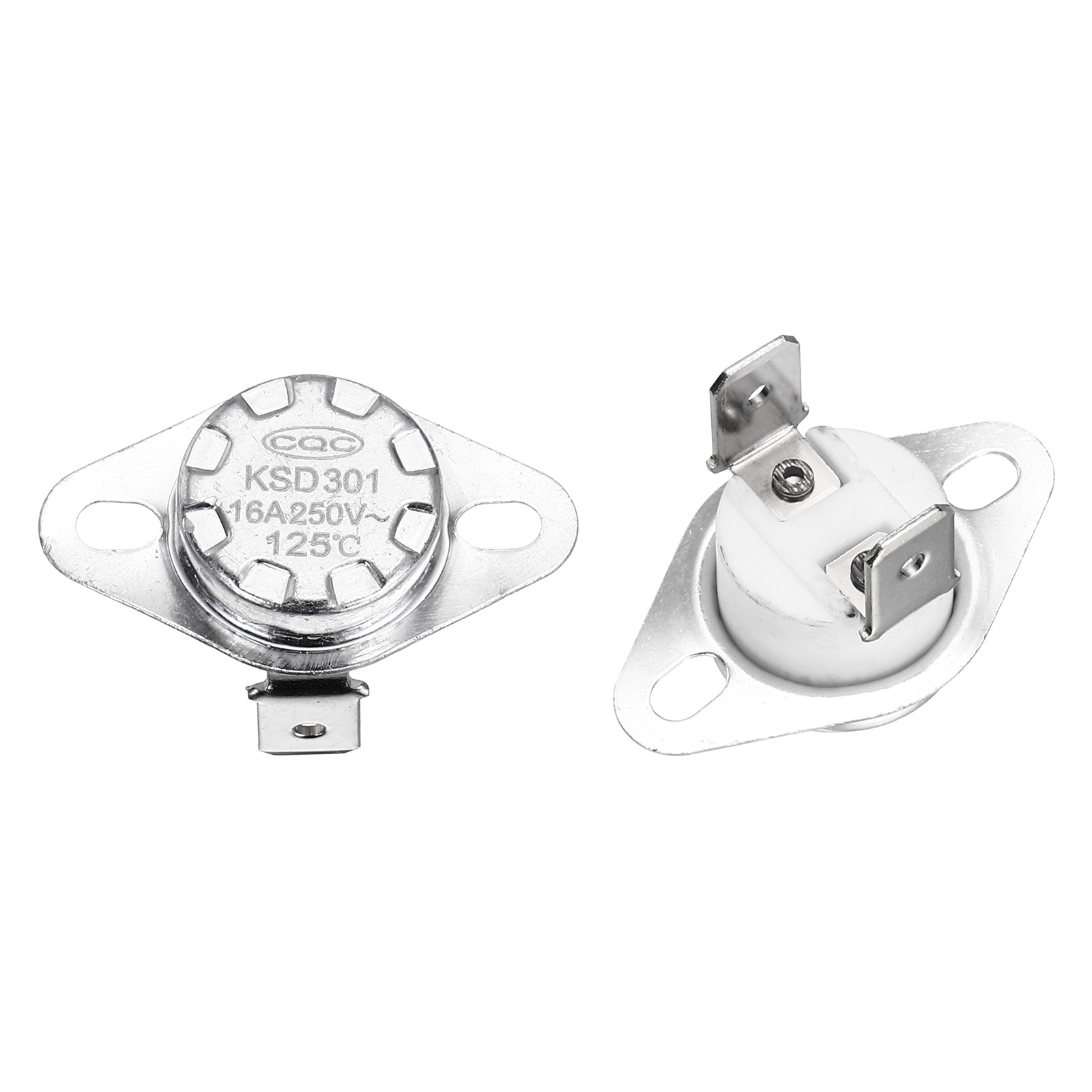 KSD301 Thermostat 125℃/257°F 16A  N.C Temperature Switch 2 Pcs