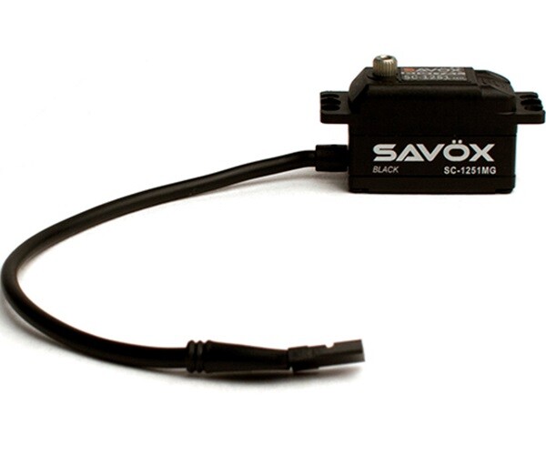 Savox SC1251MG-BE Black Edition Low Profile Digital Servo + FREE Glitch Buster