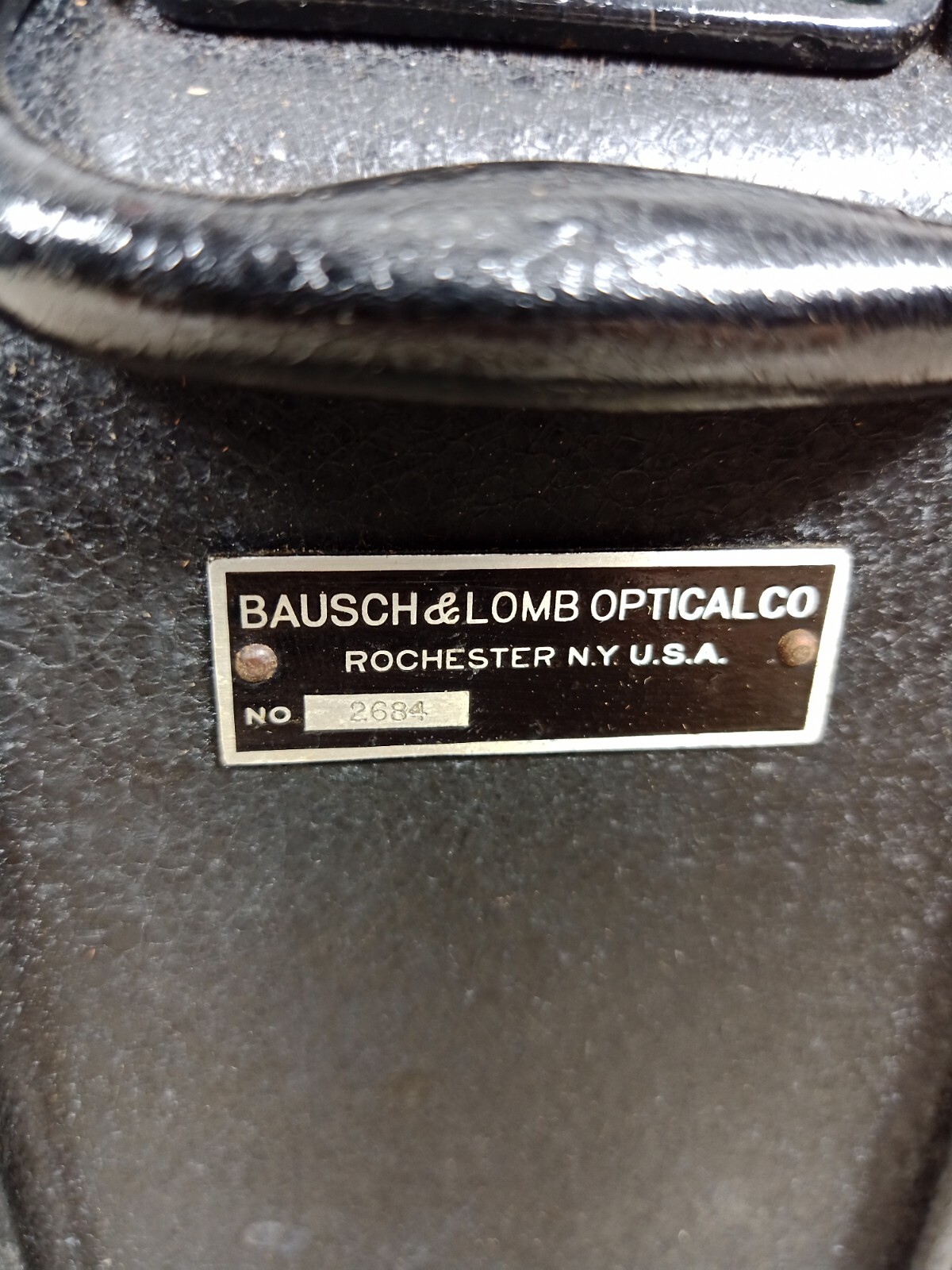 Vintage Bausch & Lomb Optical Co. Microscope in Wood Eimer & Amend Box Case