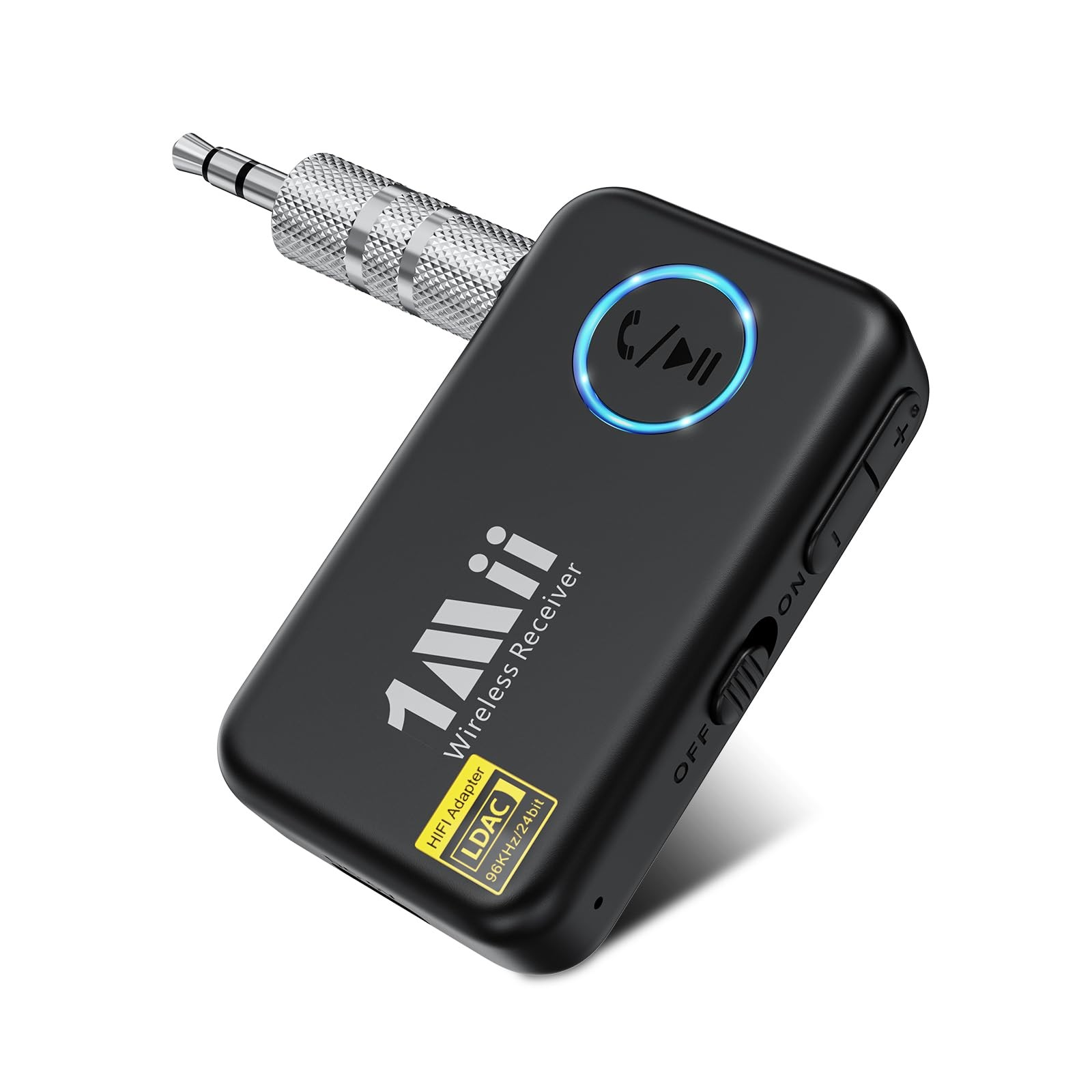 1Mii LDAC Bluetooth Aux Adapter for Car, Wireless Bluetooth 5.3 Receiver with...