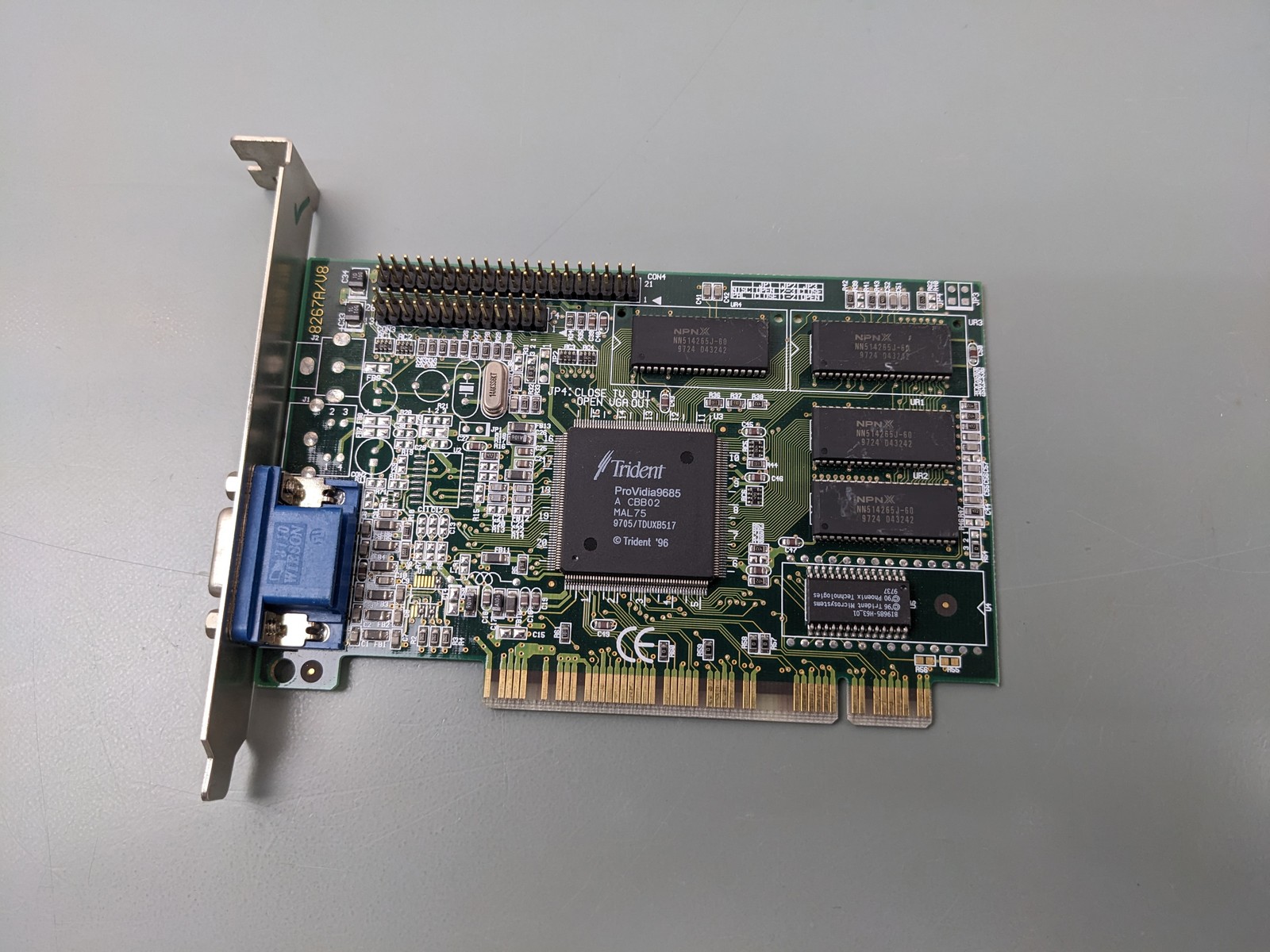 Trident ProVidia9685 VTG PCI SVGA Card 1MB Video RAM ~ Tested