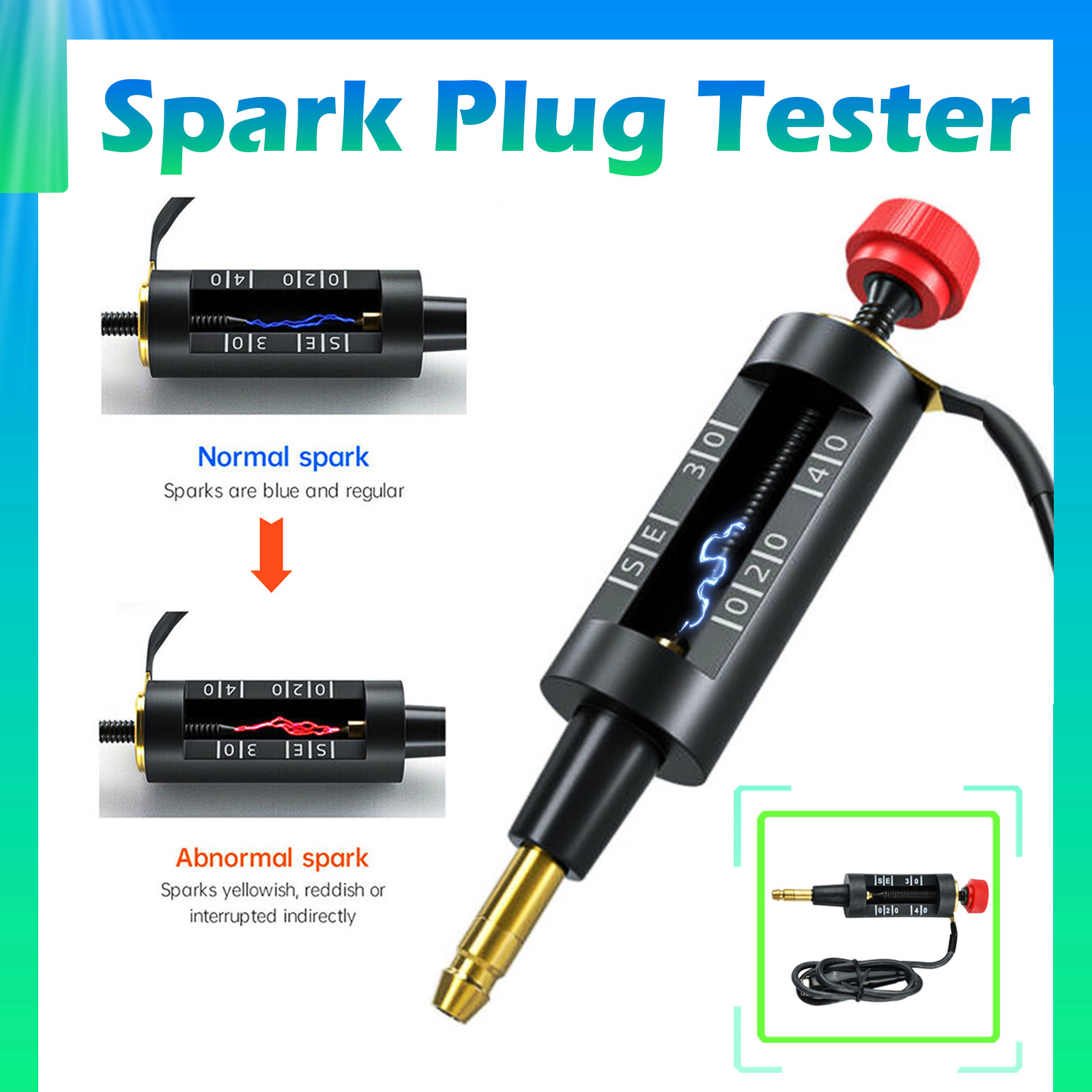 SPARK PLUG Tester Coil Engine In Line Auto Diagnostic Ignition System Test Tools