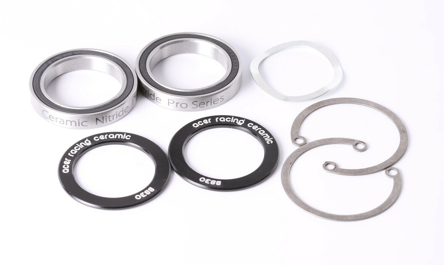 ACER Racing BB30 Ceramic Bearing and Clip Kit with 6806 Ceramic Bearings