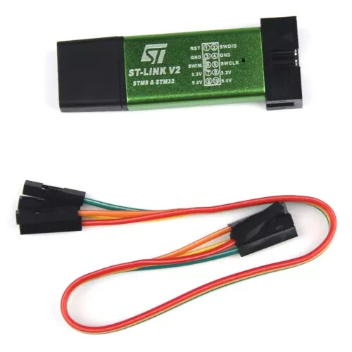 ST Link v2 Programmer Debugger STLINK STM8 STM32 Blue or Green Case