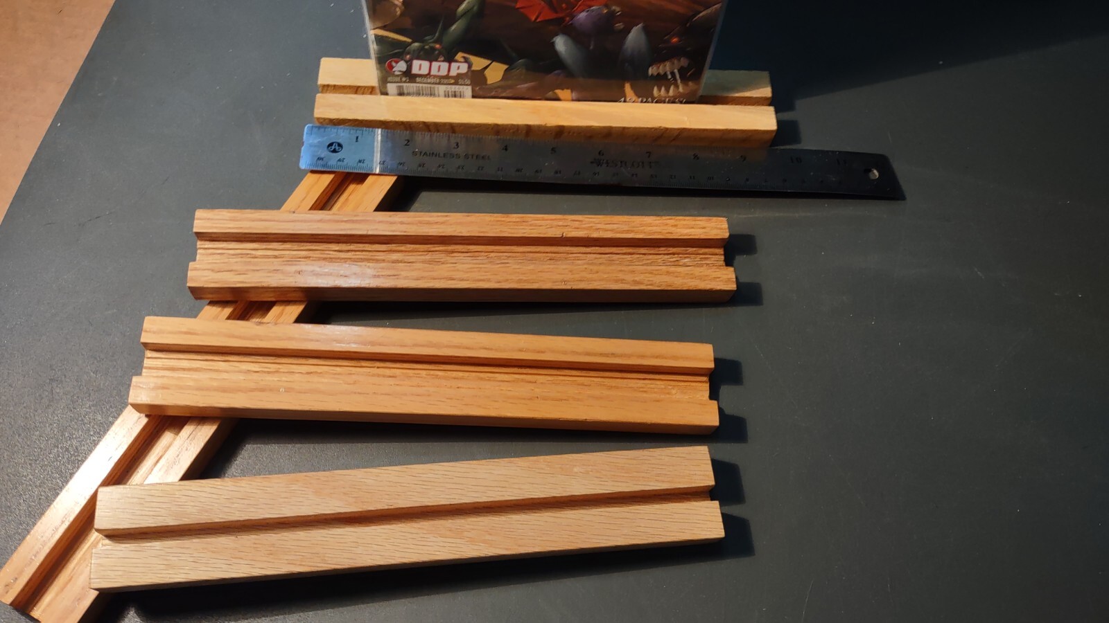 Comic Book Display - Real Wood Wall Mount - Hand Made - Boarded Comics-TREASURY