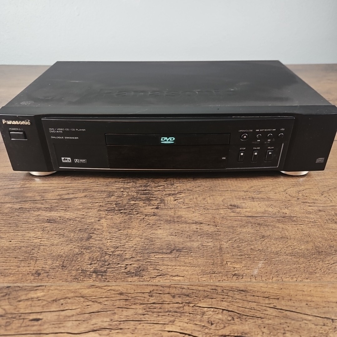 Panasonic DVD-A115U DVD Player Tested Working No Remote 90s RCA S Video