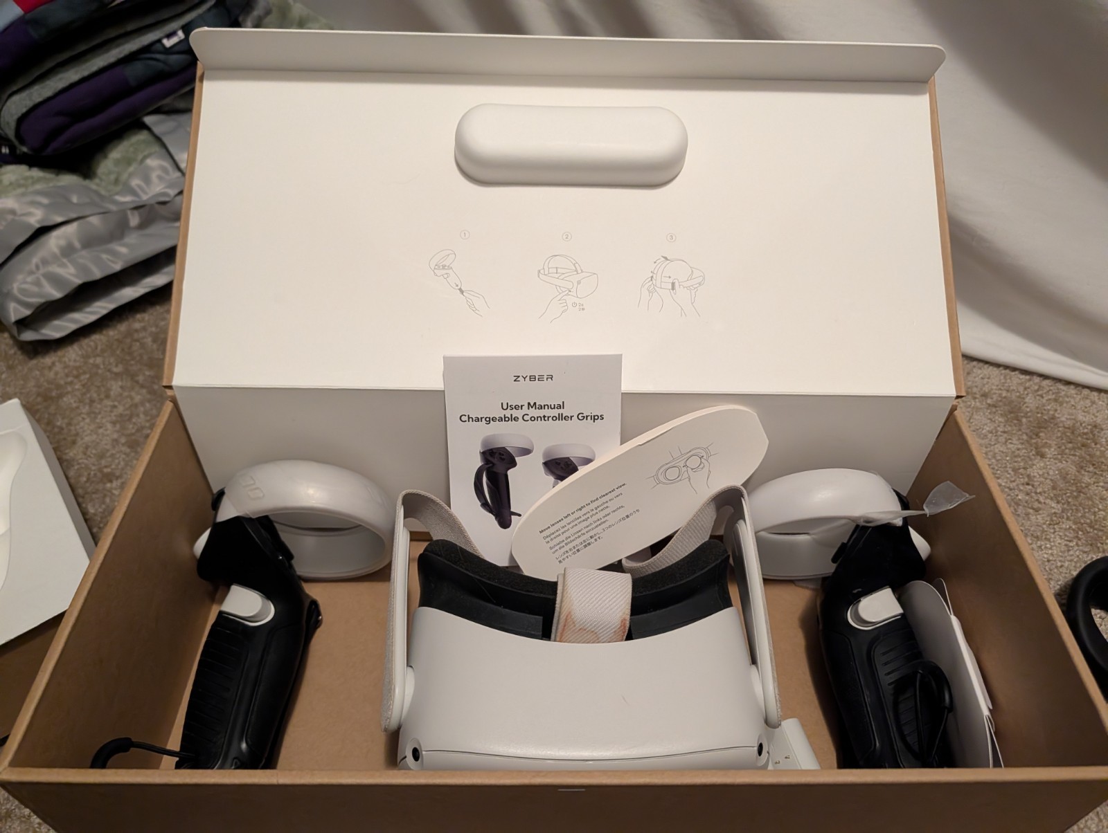 Meta Oculus Quest 2 128GB VR Headset - Fully Functional except Left Controller