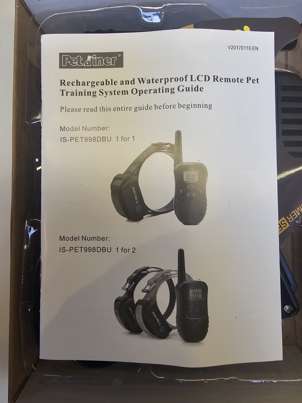 Petrainer PET998DRB1 Rechargeable & Rainproof Remote Dog Training Shock