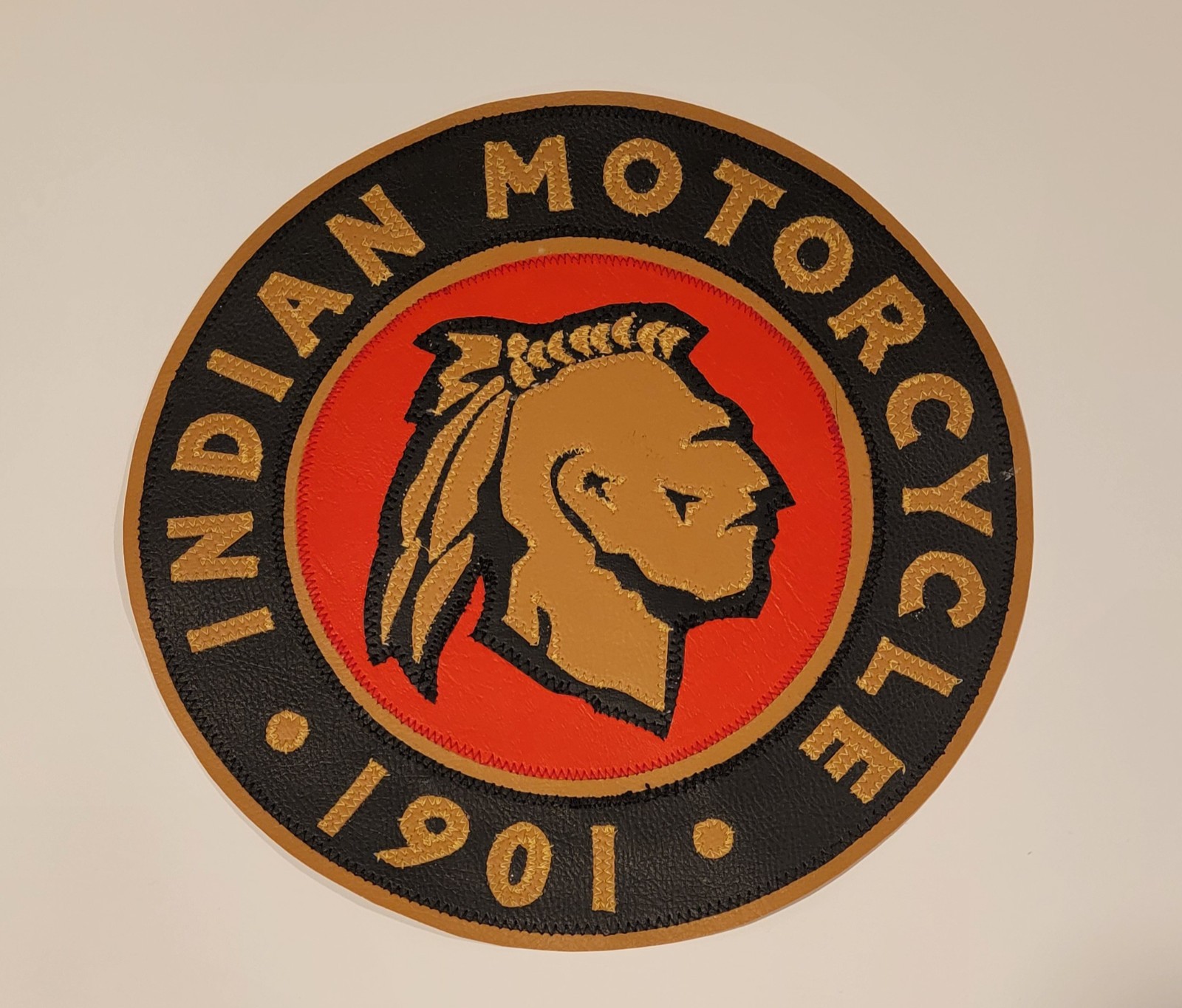 Indian Motorcycles 9.5 inch warrior back patch. Nice New