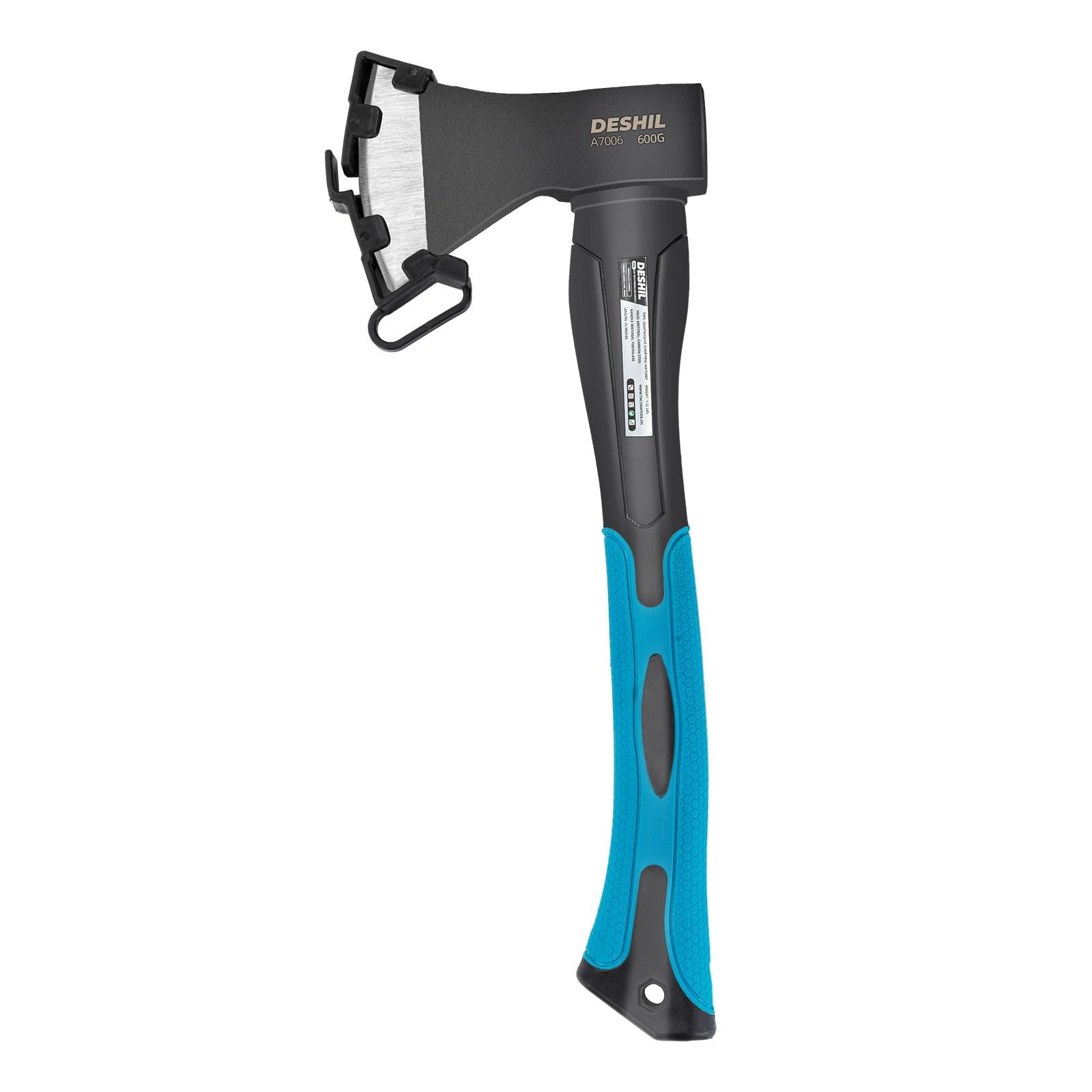 Chopping Axe, 15”Outdoor Hatchet Forged Carbon Steel Heat Camping Blue