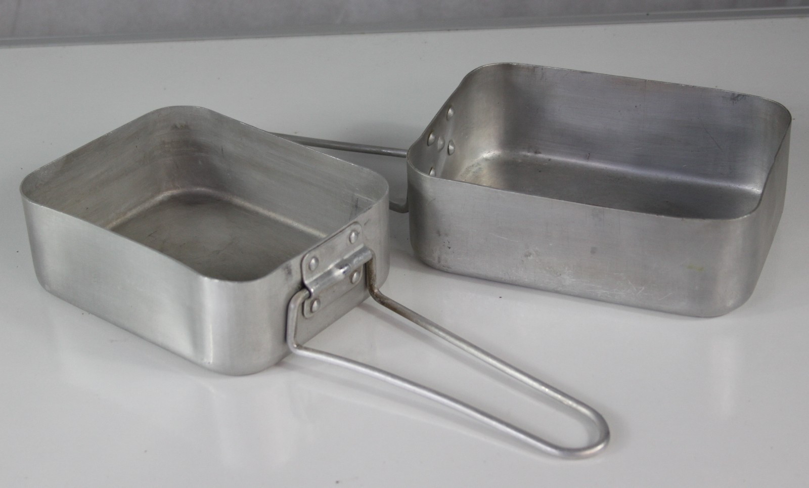 British Army Mess Tins Aluminium Cooking Saucepans Bowls Metal (4250)