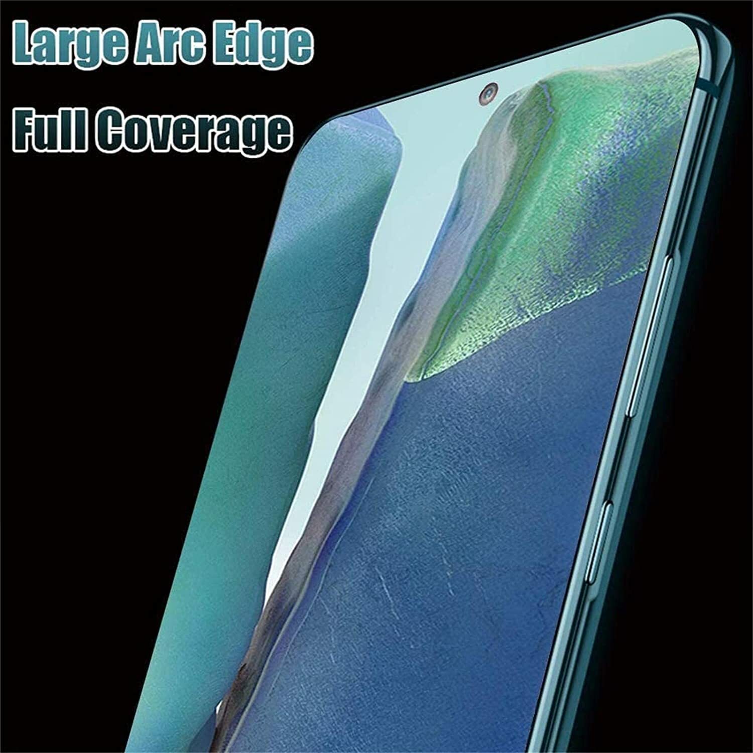 For Samsung Galaxy Note 20 Full Coverage Screen Protector Tempered Glass - Black