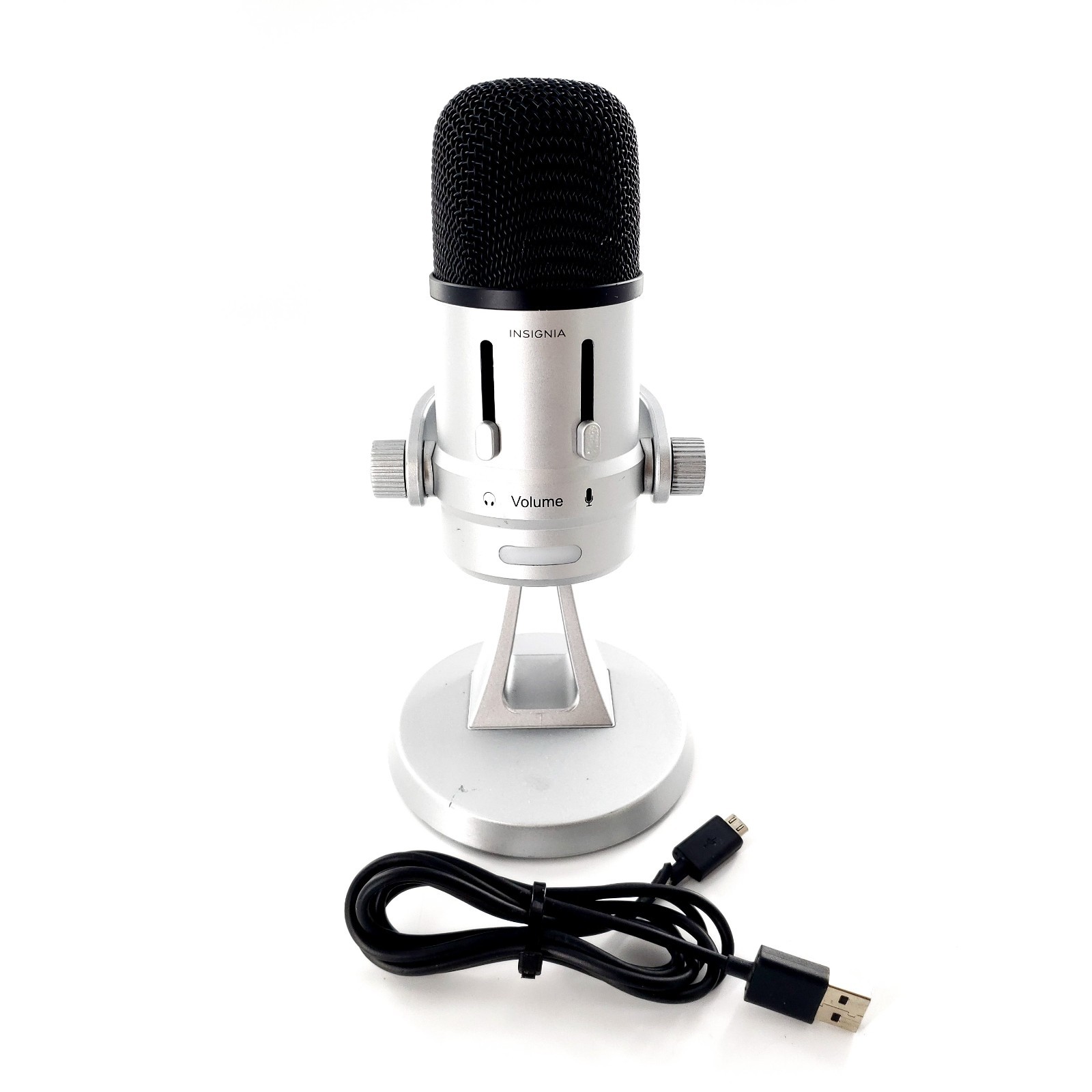 Insignia NS-PAUBMD8 Podcasting USB Microphone Cardioid Omnidirectional Tested