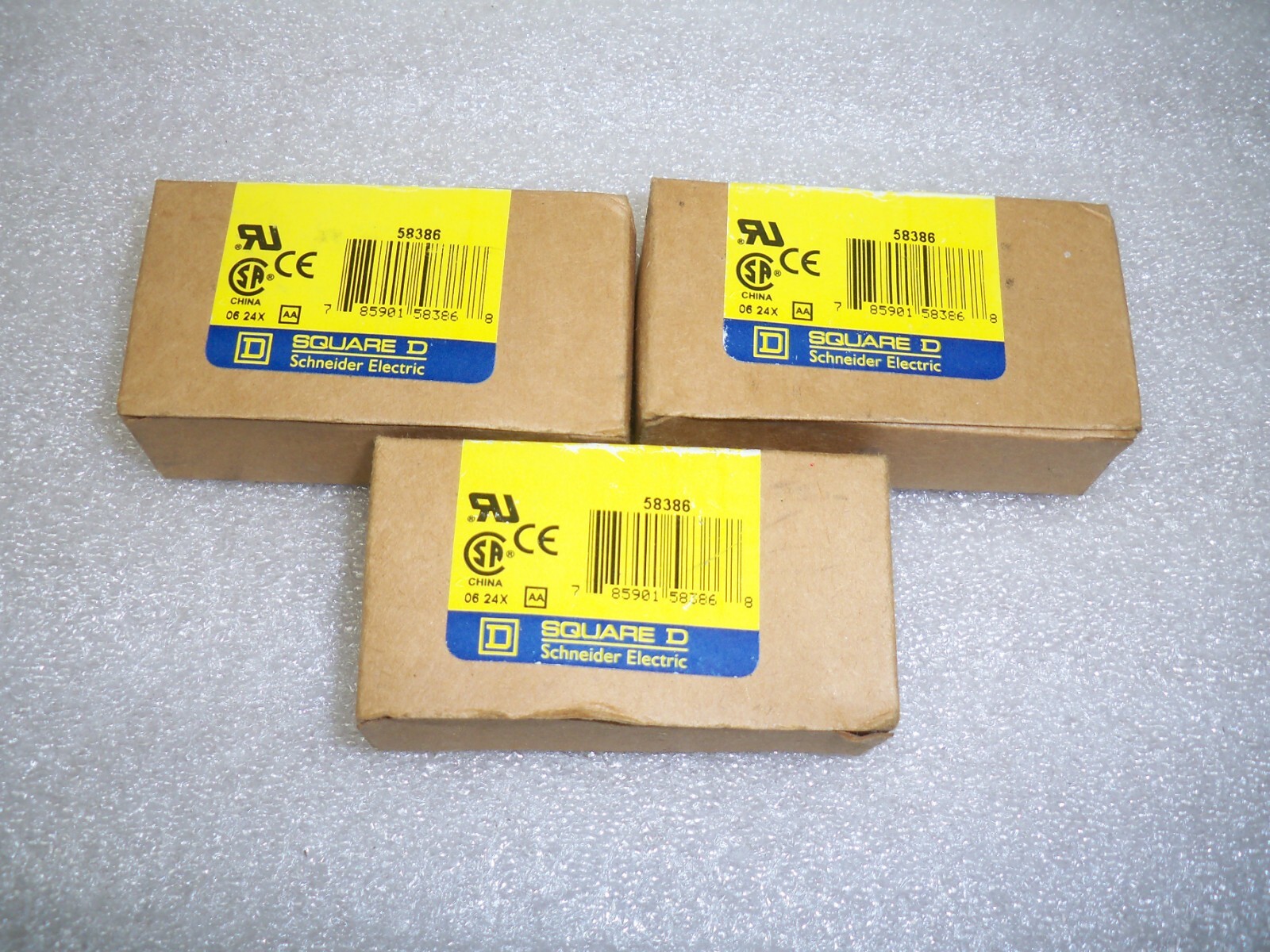 LOT of 3 Relay Socket Square D Dayton 8501NR82 series C