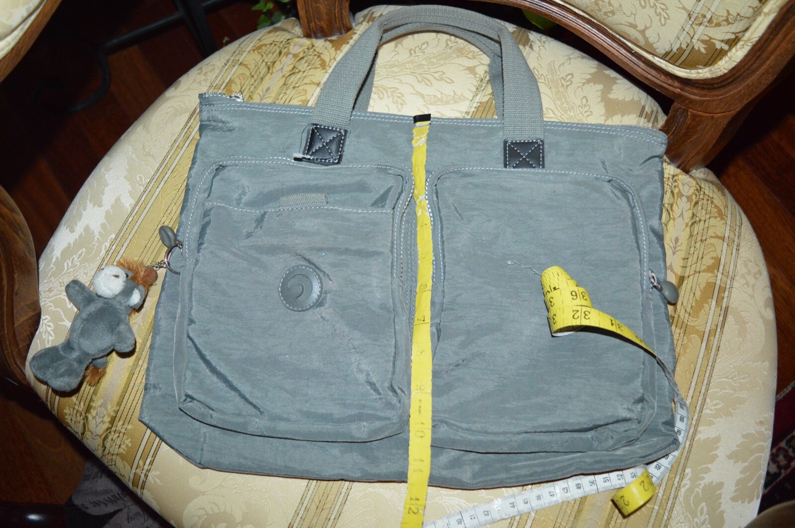 DECODE CASE BAG for 15" Laptop GREY NYLON LINED ORANGE NEW