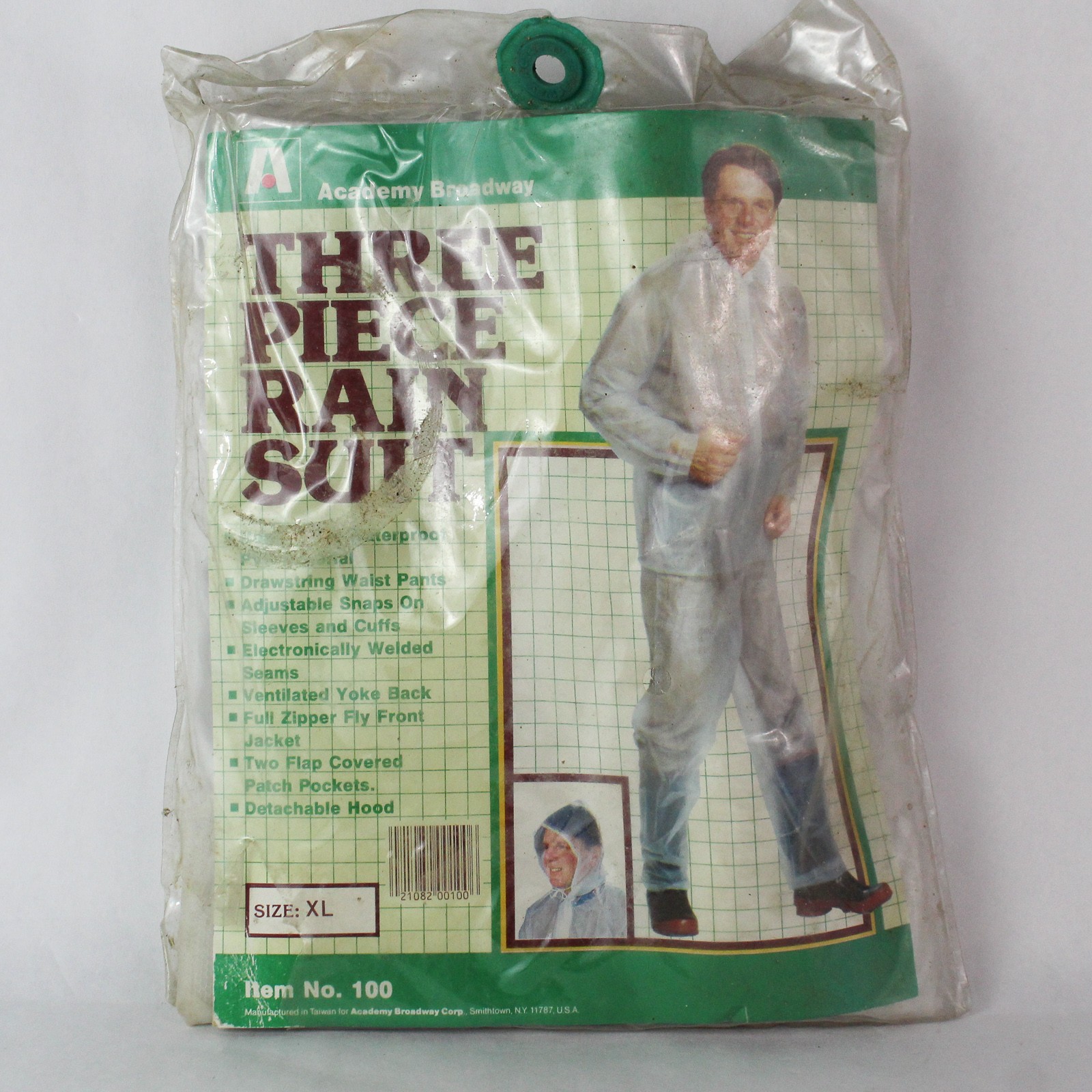 Vintage Academy Broadway XL Waterproof 3-Piece Rain Suit - Pre-Owned