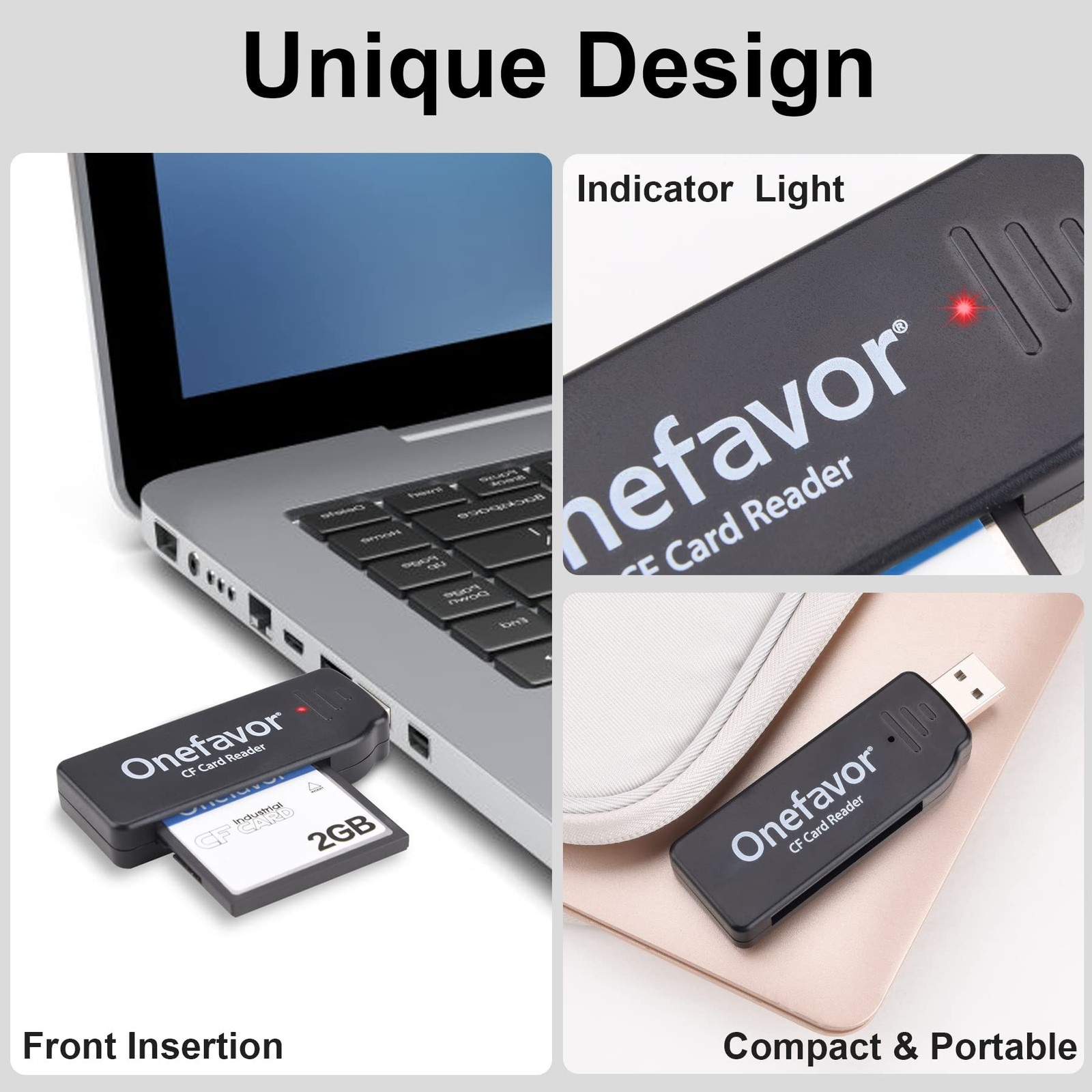CF Cards Reader, Compact Flash CF Memory Card USB Reader Reader/Writer (with ...