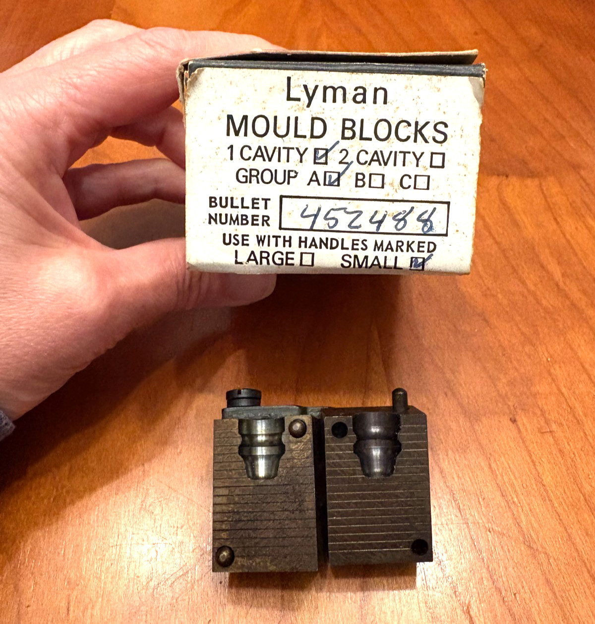 LYMAN 452488 Single Cavity Bullet Mold with Box