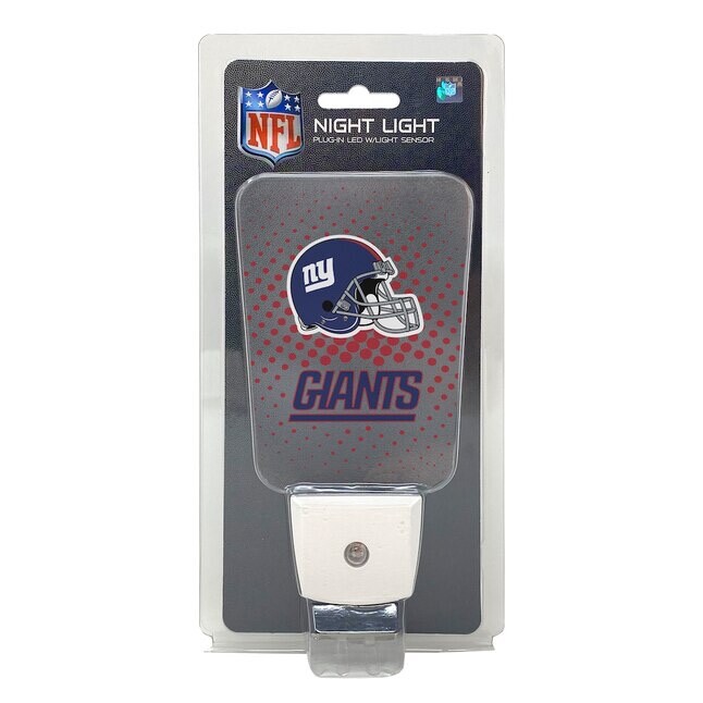 New York Giants NFL Plug In Light LED Night Light with Light Sensor BRAND NEW!