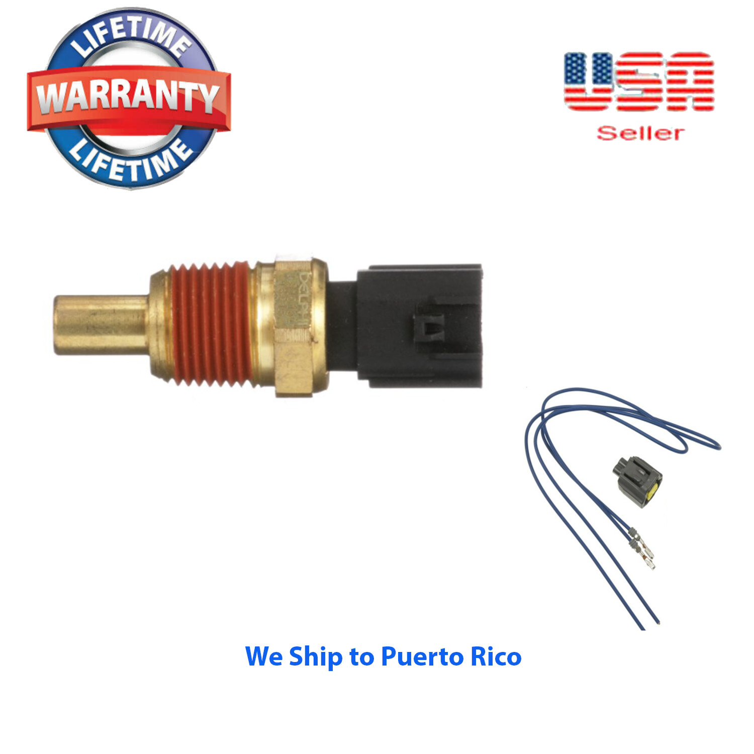 Coolant Temperature Sensor with connector Fit:Chrysler Dodge Jeep Plymouth