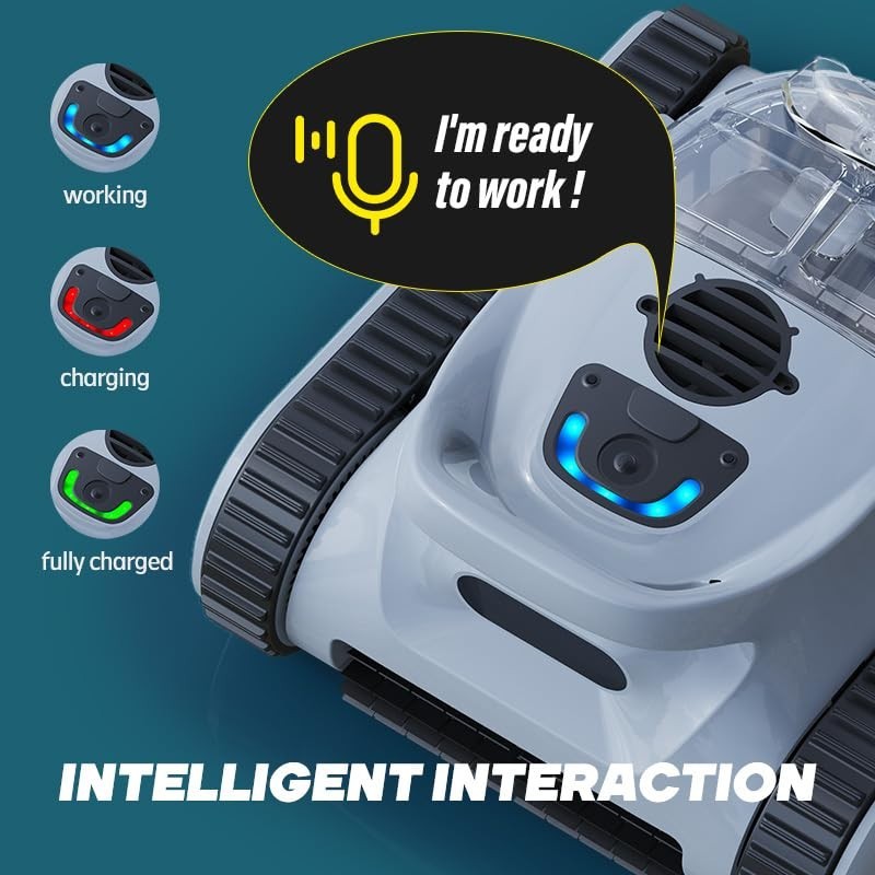 Robotic Pool Cleaner Smart Navigation & App Control 150 Min for In-Ground Pools