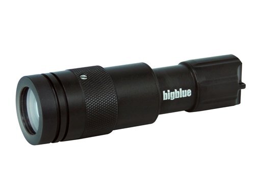 Open Box BigBlue 450-Lumen Mini Adjustable-Beam Dive Light with Glove Black