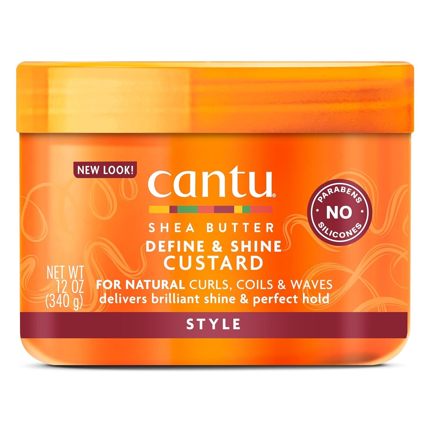 Cantu Shea Butter for Natural Hair, Define & Shine Custard, 12 oz (340 g)