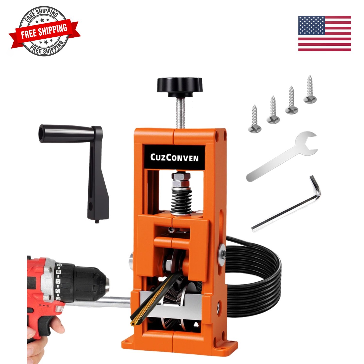 Wire Stripper Machine,0.04-1 Inch Scrapping Copper Wire Peeler Machine, Drill...