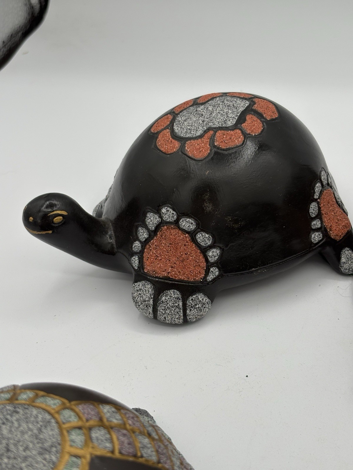 4 Hand Made Turtles; Garden Decoration Figure Tortoise