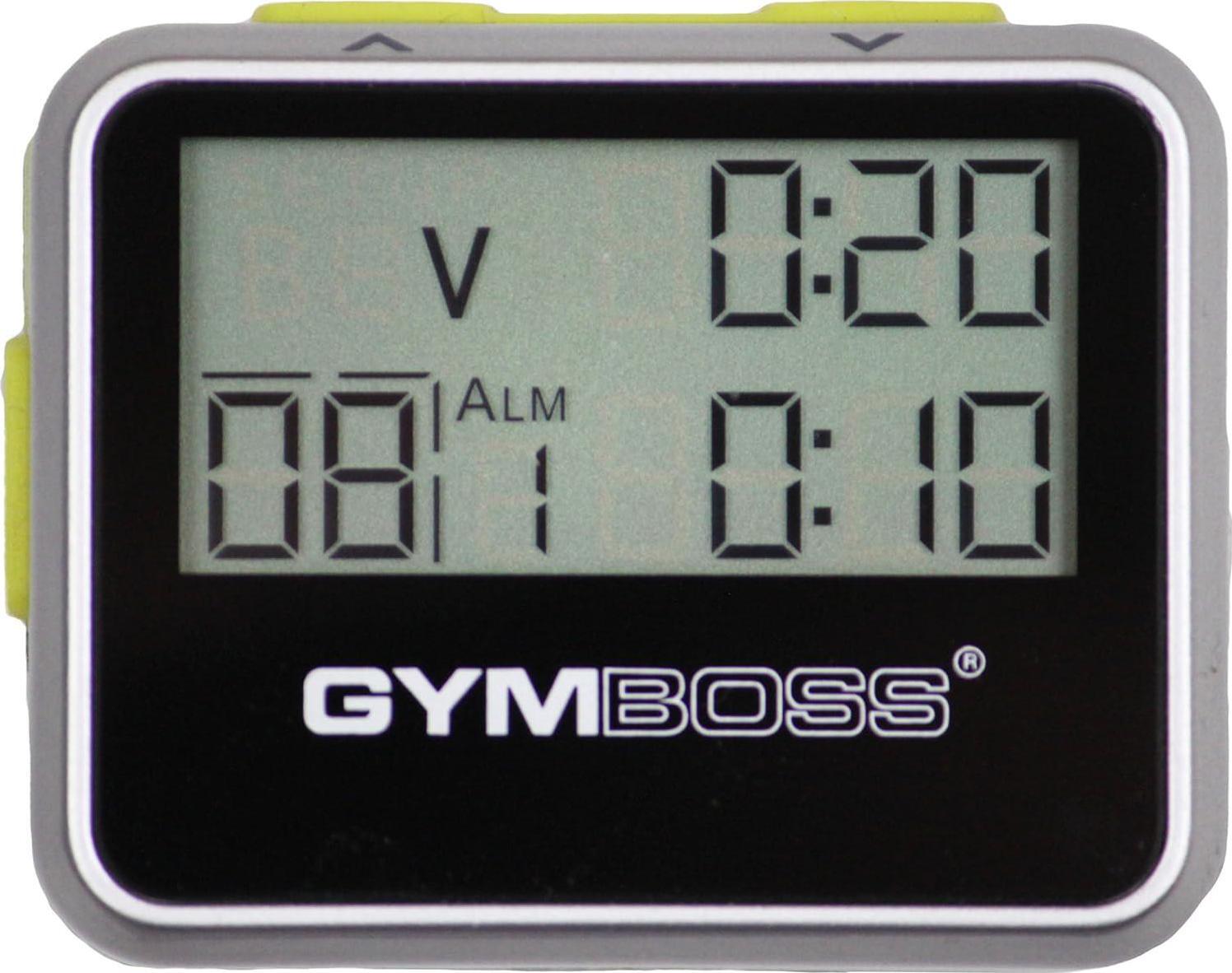 Gymboss Interval Timer And Stopwatch - Silver/Yellow Metallic Gloss