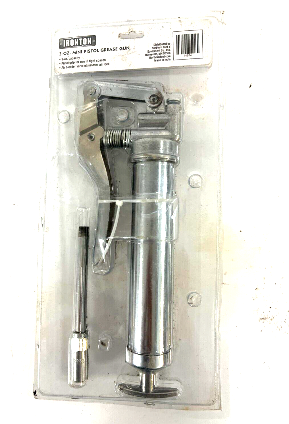 IRONTON MINI PISTOL GREASE GUN 3oz