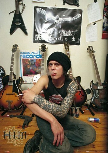 HIM POSTER Guitar Collection RARE NEW HOT 24X36
