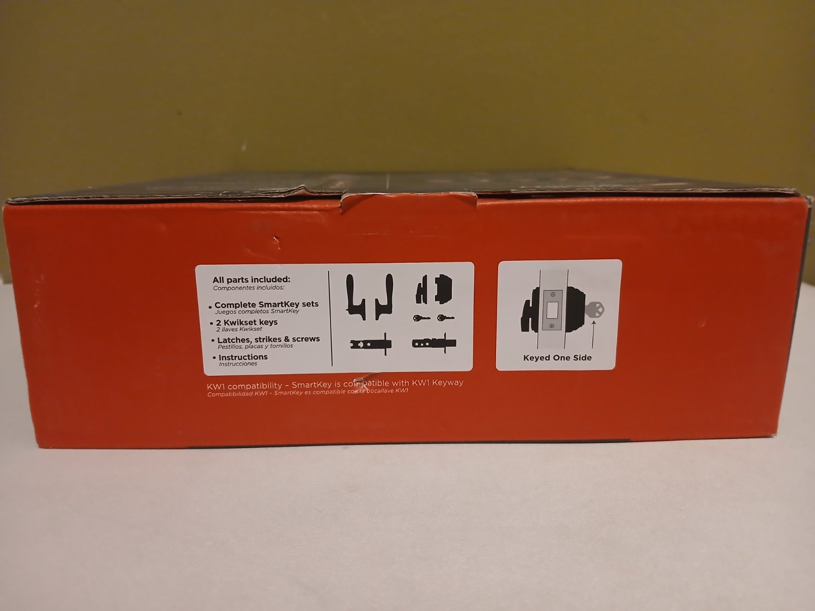 Kwikset Tustin Keyed Entry Lever Door Handle/ Deadbolt Venetian Bronze 99910-041