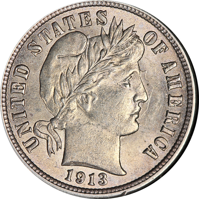 1913-P Barber Dime BU Great Eye Appeal Strong Strike
