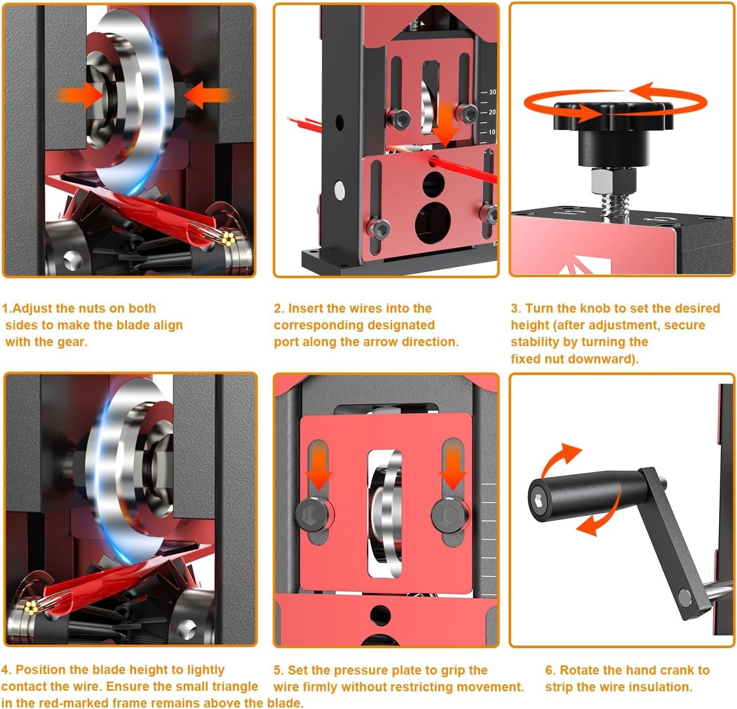 Manual Wire Stripper Machine, 0.06"-1.18" Wire Stripping Machine Copper Wire ...
