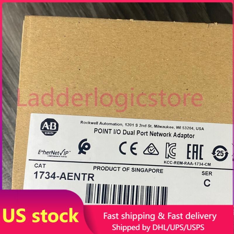 New Factory Sealed AB 1734-AENTR Point I/O Dual Port Adaptor Module 1734AENTR