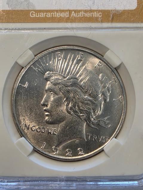 1922 D Peace Silver Dollar MS64