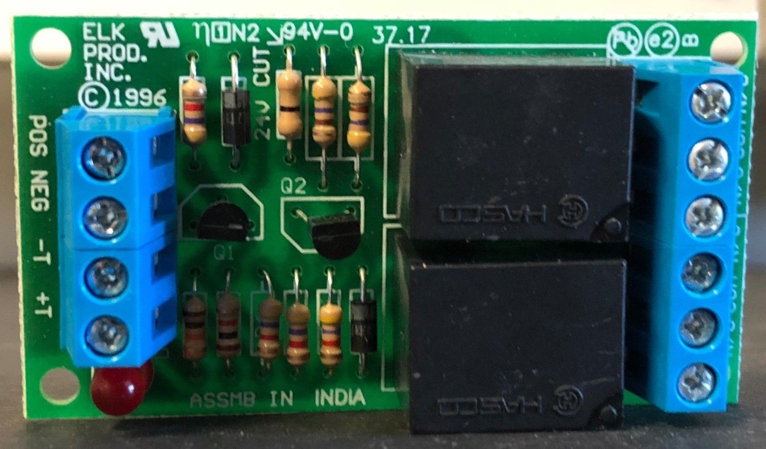 Brand New ELK-924 Sensitive Relay DPDT, 12/24VDC, 1.2 mA Trigger
