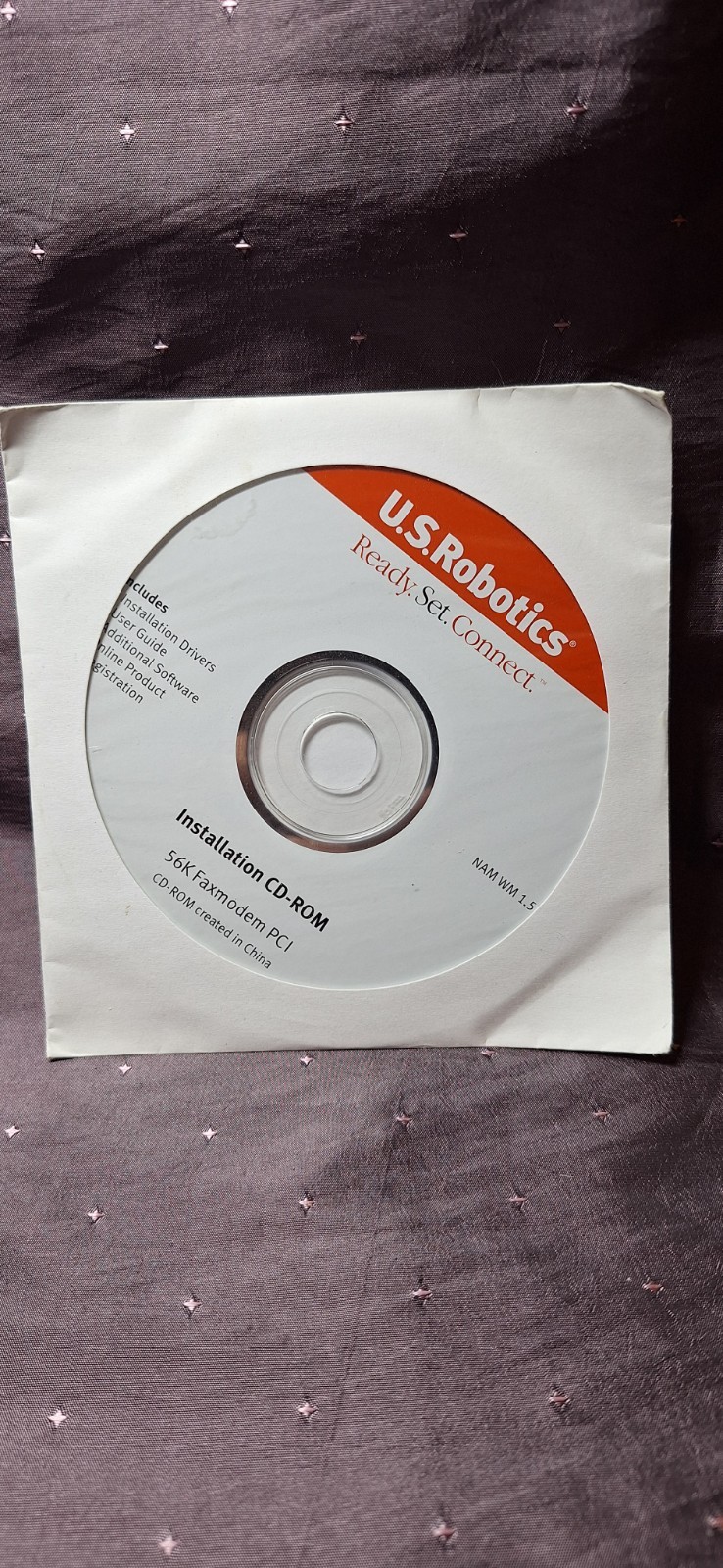 U.S. Robotics Installation CD-ROM 56K Faxmodem PCI