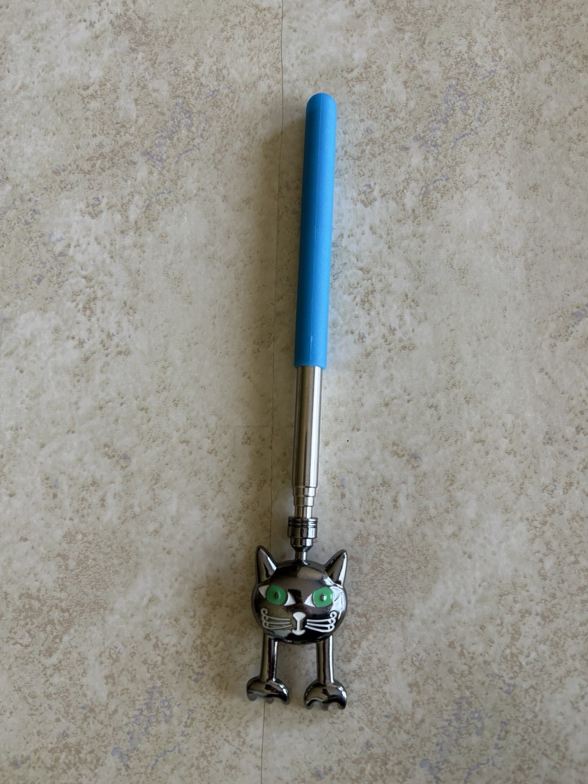 Extendable Cat Back Scratcher, Gift For Cat Lovers New Blue Handle
