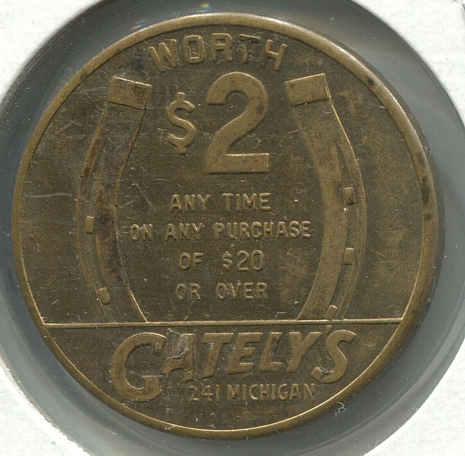 GFT - Gately's Clothing - Good For $2.00 in Trade - Detroit, MI - Lot # EC 617