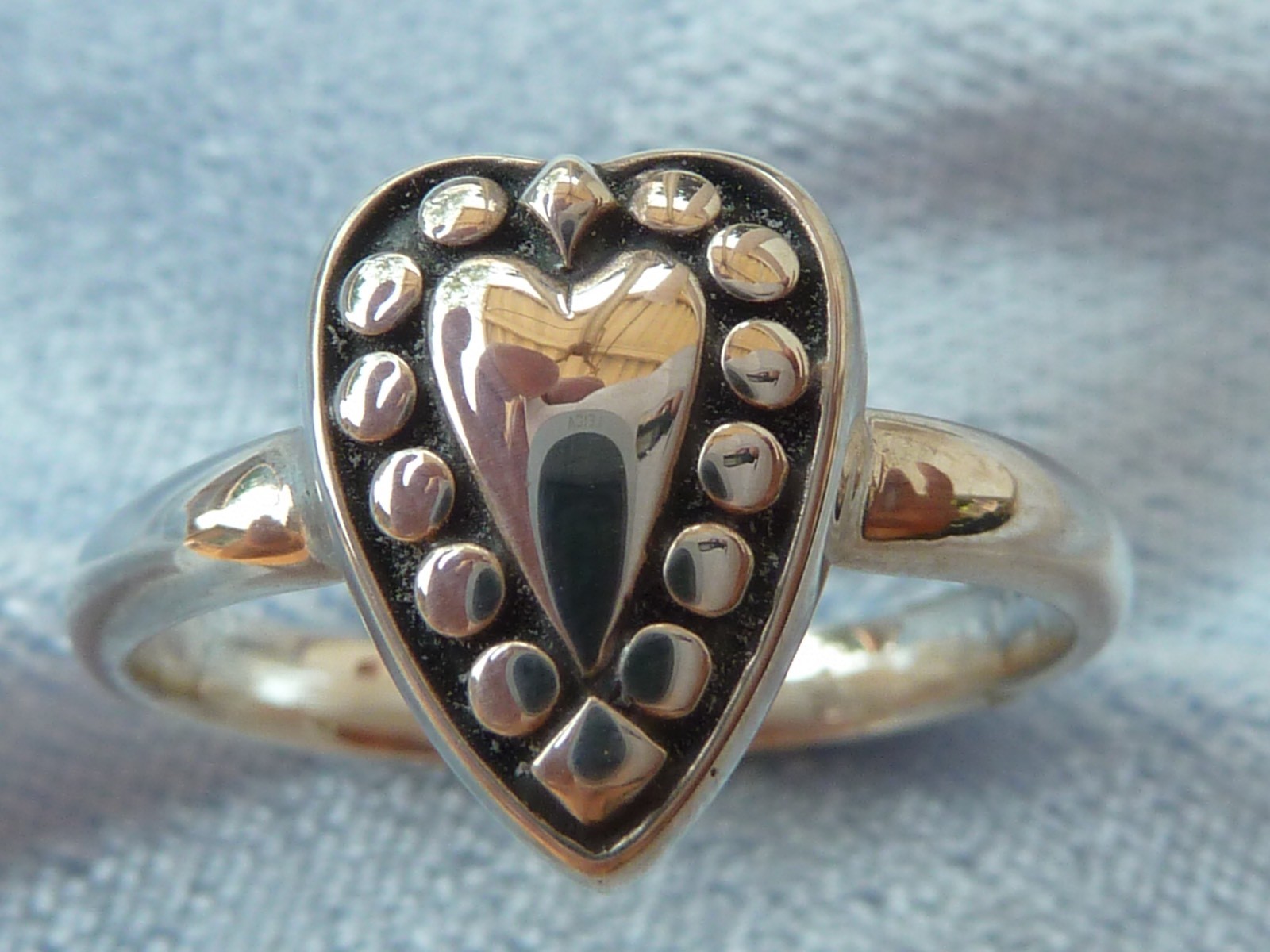 Beautiful Sculpted Sterling Ring, Size 6, 6.5, 7, 7.5, 7, 8, & 9, Konder #571