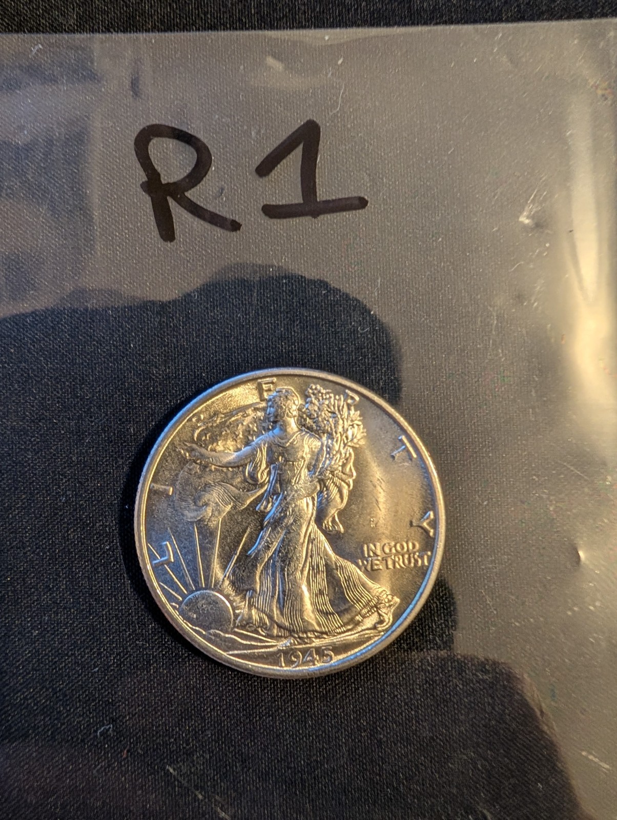 1945 S 50C Walking Liberty Half Dollar